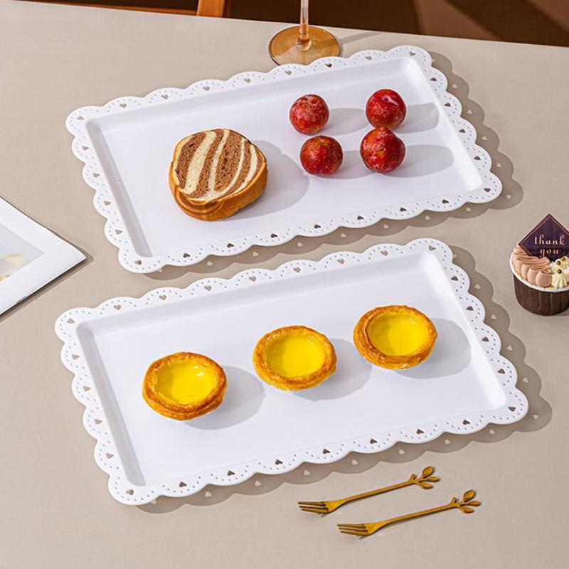 Tray Elegant Plastic Cake St Display Holder Wedding Birthday Party Supplies Christening Bridal Shower Christmas
