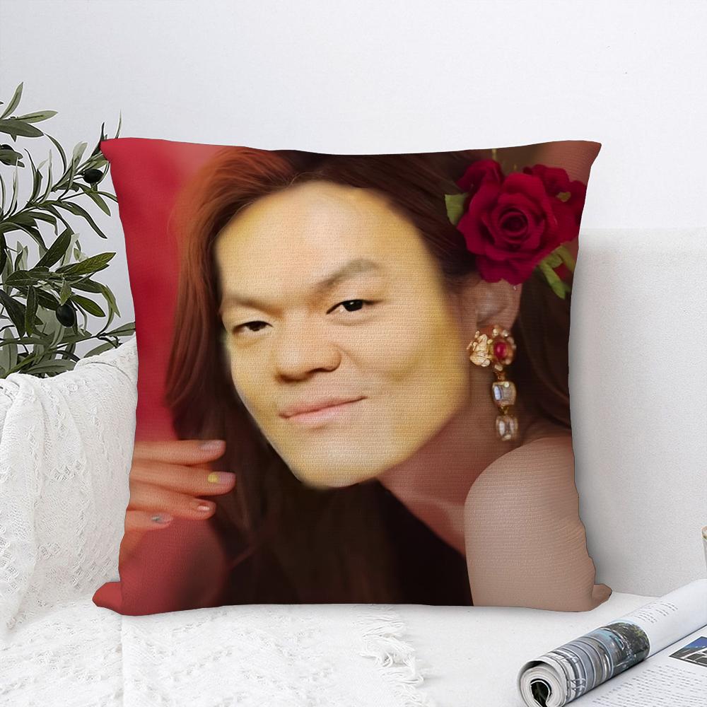 JYP Meme Luxury Pillow Case Sofa Decorative Home Doublesided Print Plush Square Throw Pillow Covers Cushion Decor Cover