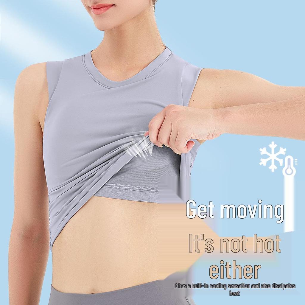 Summer Women's Yoga Sports Bra - Lightweight, Vest-Style Fitness Top