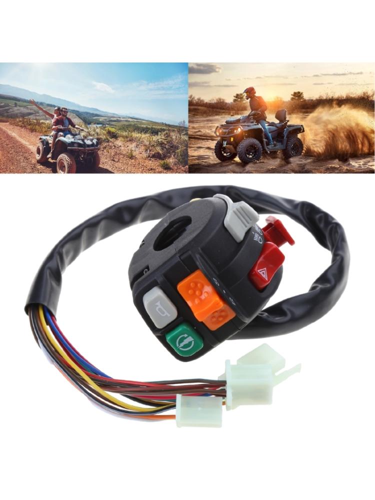 Motorcycle Handlebar Switches Motorbike Handlebar Control Switches Start Turn Signal Horn Switches Button for NMAX155