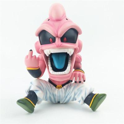 Anime wersja Q Majin Buu środkowy palec postawa figurka zabawka lalka model kolekcjonerski prezent