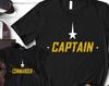 Dad And Son Shirts, Sci Fi Fan Gift For Daddy And Me Matching T-Shirts, Father And Baby Outfits, Fathers Day Tees, Captain Commander Shirts