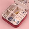 Clever Compartmentalized Design Small Body Hand Moving People Velvet Multifunctional Protection Jewelry Double Storage Box