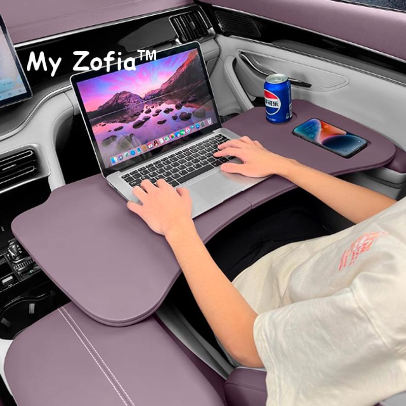 For BYD SEAL U SEALION 6 2023 2024 2025 Car Portable Office Table Foldable Dining-Table Laptop Tray Desk Collapsible Accessories