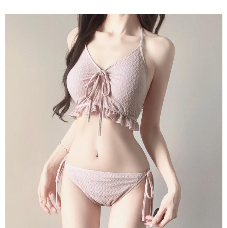 Women's Three-Piece Slimming Bikini Swimsuit - Conservative Drawstring Tummy Cover, Hot Selling Vacation Swimwear