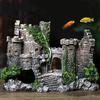Retro Castle Resin Ornament for Fish Tanks
