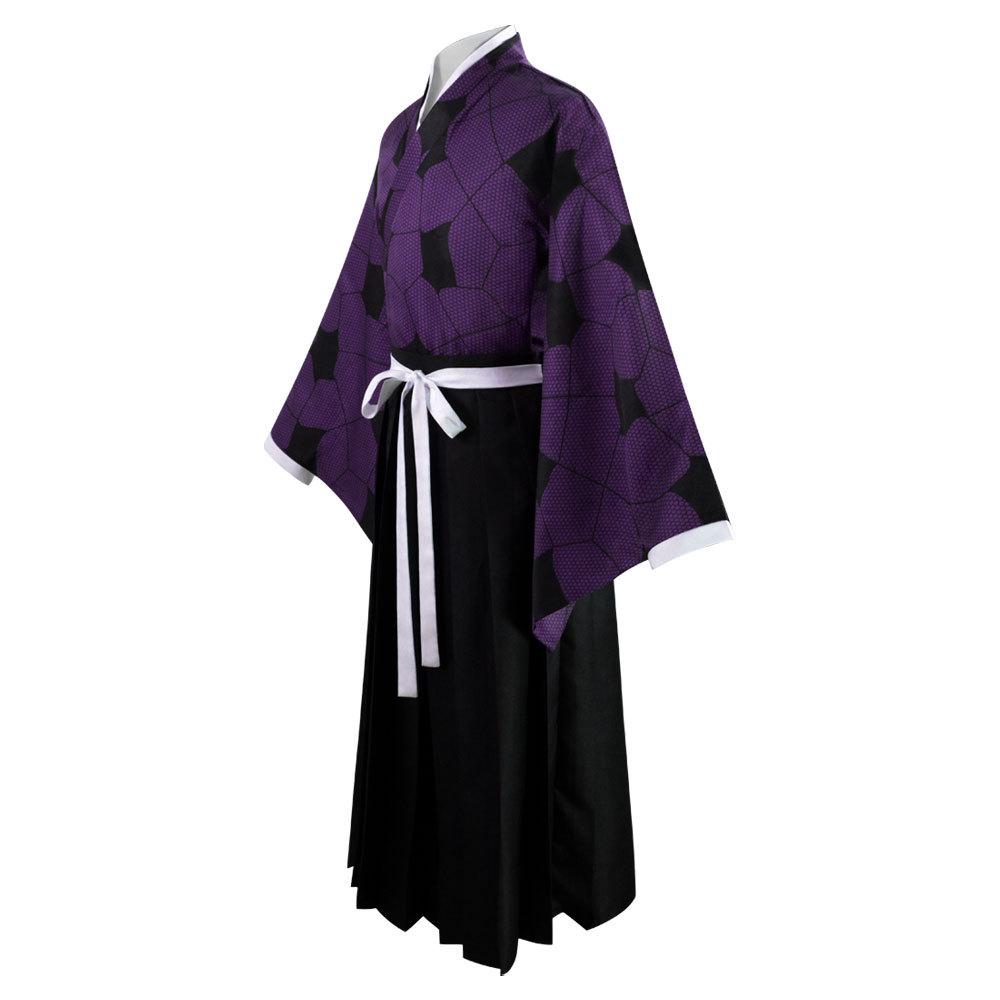 Demon Slayer Kokushibyou Cosplay Akumetsu Anime Demon Slayer Costume  Cosplay Suit  Wig Kimono Haori Halloween Costumes for Men