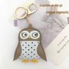 Adorable Owl Keychain: Creative Bag Pendant with Printable PU Pattern and Cotton Fill.