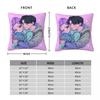 KPop Demon Hunters Pillowcase Printing Fabric Cushion Cover Gift Throw Pillow Case Cover Home Square 45X45cm