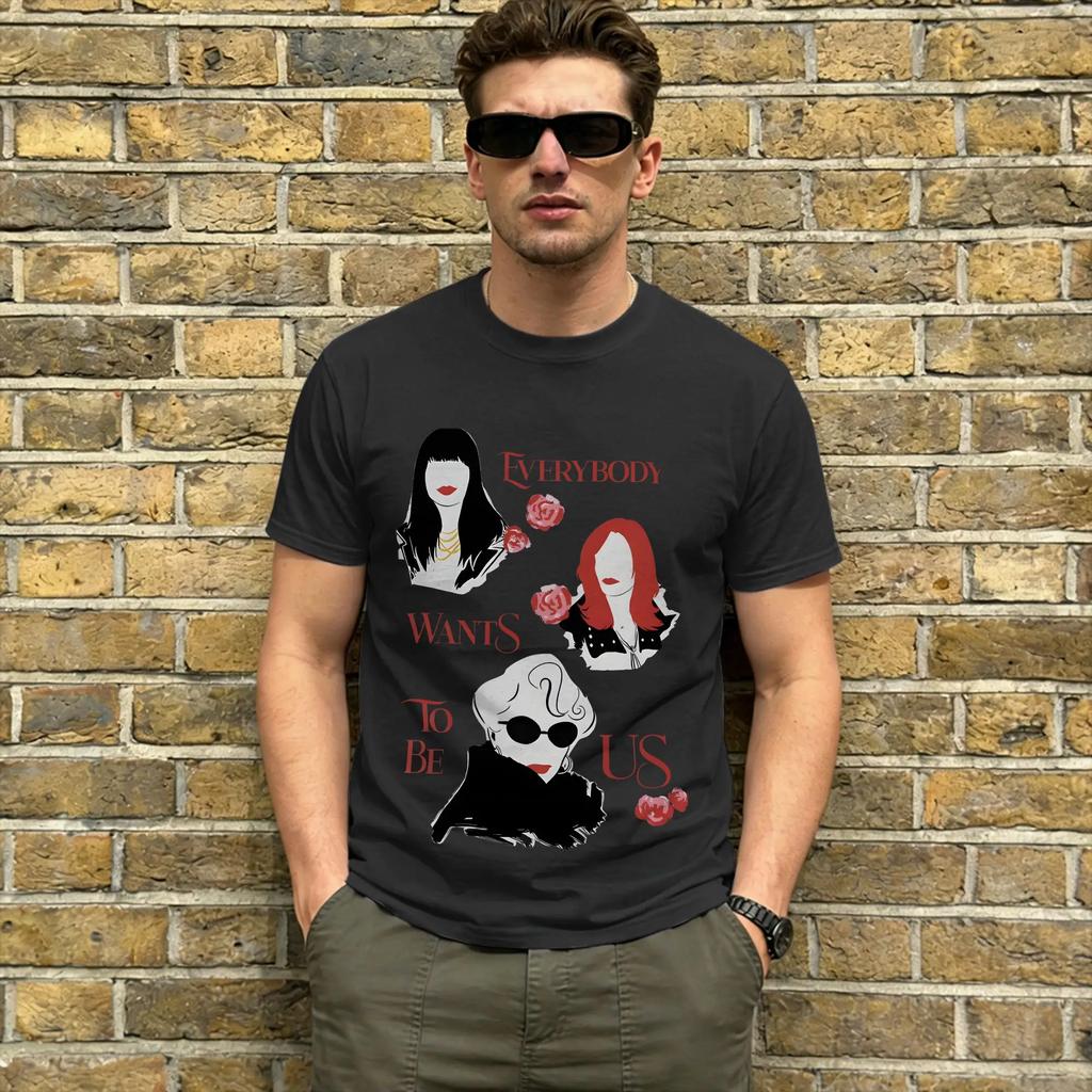 Miranda Priestly T Shirt for Men Cotton Cool T-Shirt Round Collar Everybody Wants to Be Us Tee Shirt Short Sleeve