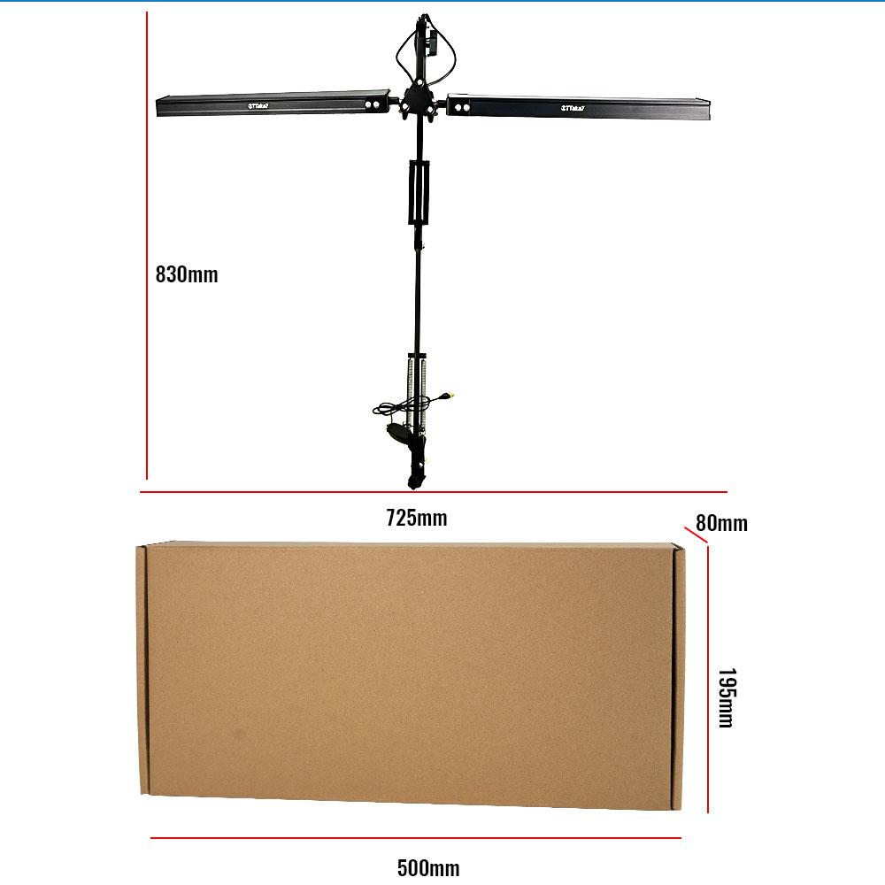 LED Desk Lamp With Clamp 10W Adjustable Swing Arm 3 Lighting Modes 10 Brightness Levels Eye-Caring For Office/Study/Reading