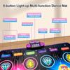 106x80cm Kids Electronic Dance Mat Double Players Mode with Light&Bluetooth Kids Floor Music Blanket Interactive Educational Toy