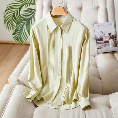 Lapel Long-sleeved Shirt Women's New Top Exquisite Commuter Shirt