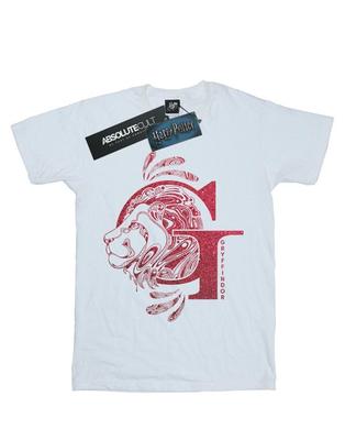 Jenter Gryffindor Glitrende Bomulls T-skjorte