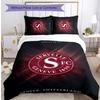 Set Biancheria da Letto 3 Pezzi Stampato Servette FC Traspirante Copripiumino con Federe Biancheria da Letto Decorativa per Camera da Letto Casa