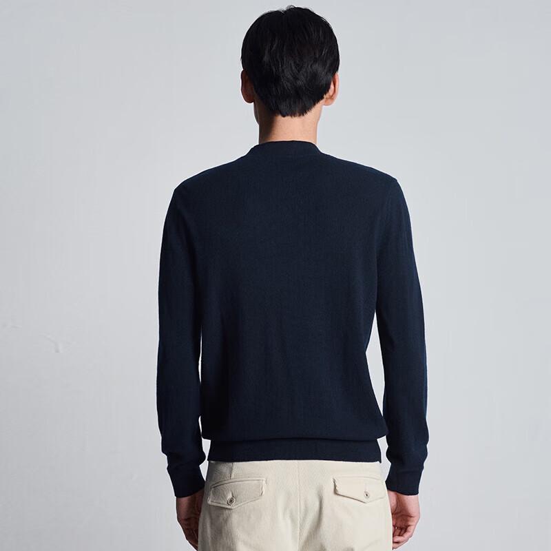 Baoxiniao Men's Semi-High Collar Cashmere Sweater