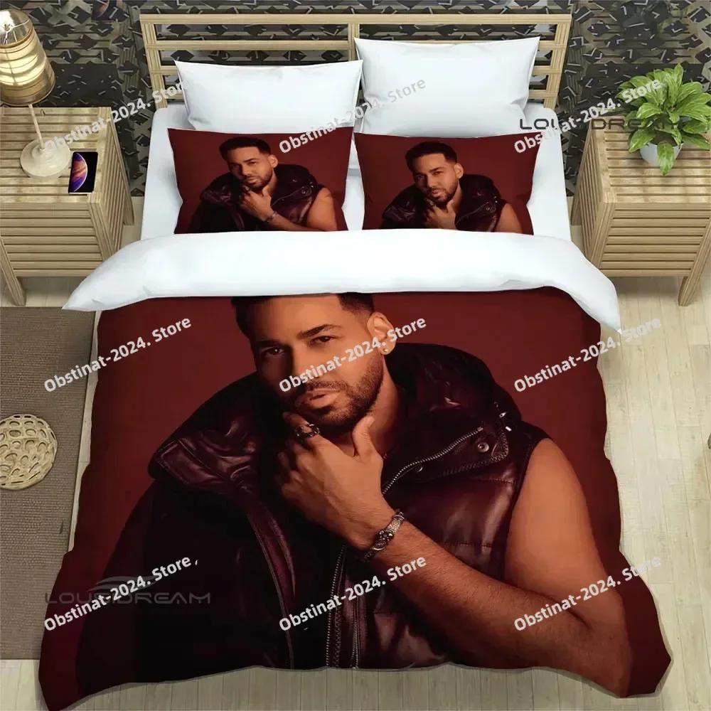 Latin Singer Romeo Santos Bedding Set Printed Bed Set With Pillowcase Bed Duvet Cover Single Double Queen King Size Luxury Gift