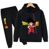 Jesień i Zima Nowy Anime Dragon Ball Wukong Komplet Bluz z Kapturem dla Chłopców Dziecięce Bluzy z Kapturem dla Dziewczynek Koszulki Sportowe dla Dzieci 3-12 lat