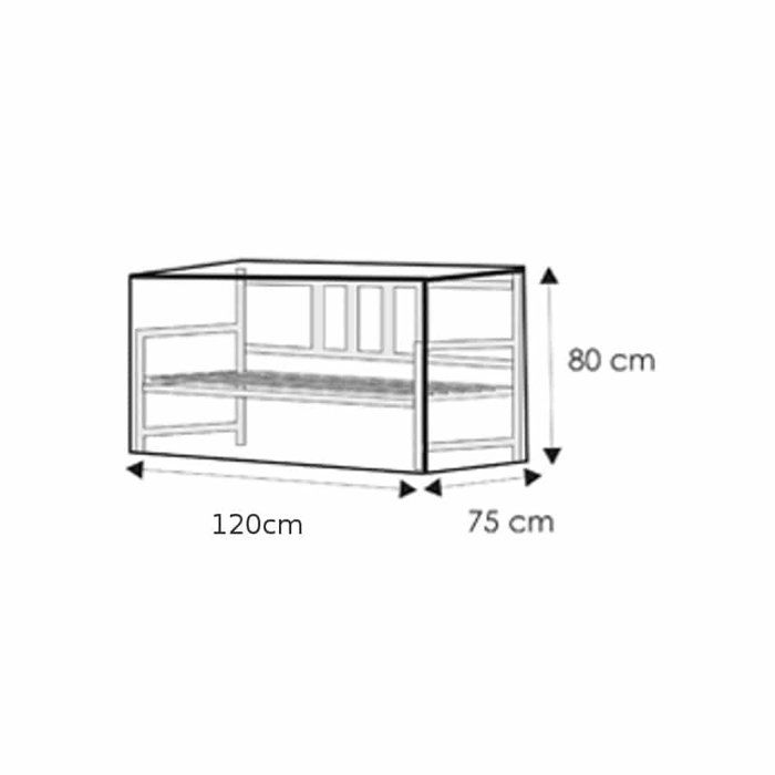 Copertura di protezione trasparente a 2 posti, circa. 120x75x80