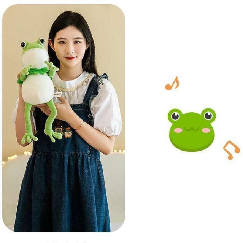 Cute New Frog Plush Toy Doll Cape Soft Frog Stuffed Toy Doll Children's Birthday Gift