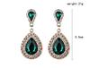 Japanese And Korean Personality Peas Transparent White Women Crystal Earrings Jewelry Lover Tears Brincos