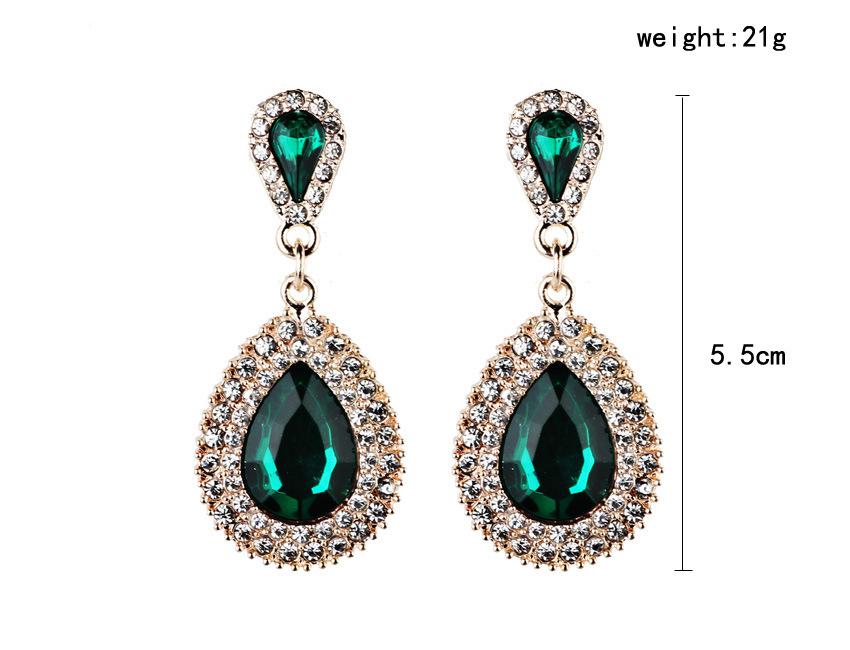 Japanese And Korean Personality Peas Transparent White Women Crystal Earrings Jewelry Lover Tears Brincos