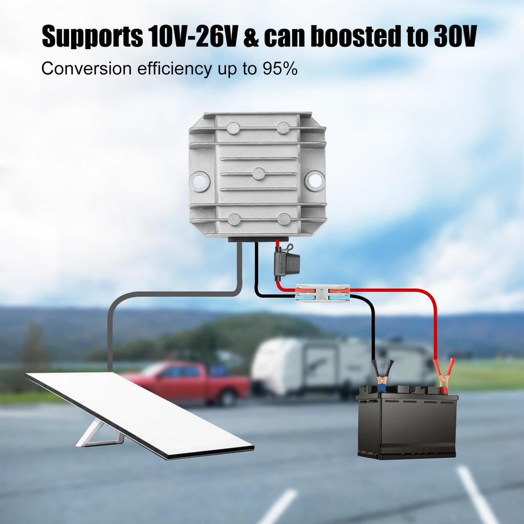 Starlink Mini Dedicated Boost To with Socket for and Dustproof and Shockproof Outdoor Power Kit Converter, 12V/24V 30V, 3.5A, Clip, Cars, Campers,