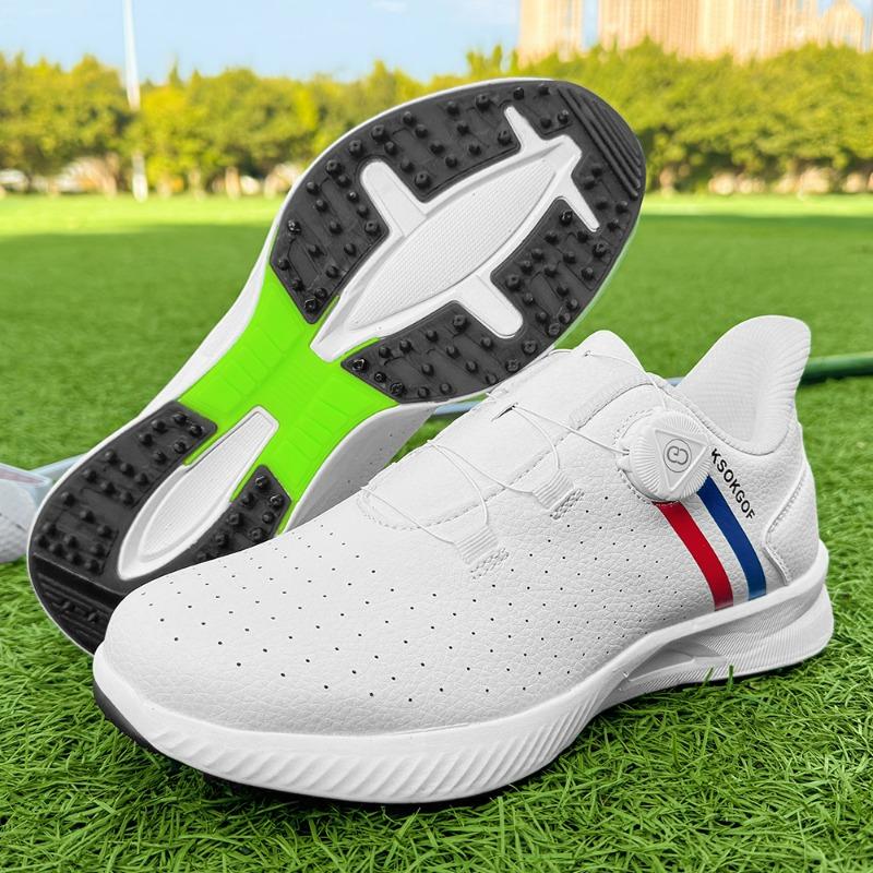 Unisex Quick Lacing Golf Shoes Anti Slip Comfortable Athletic Training Sneakers For Couples 36 белый