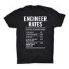 Funny Dad Husband Gift Mechanic Garage Engineer Rates TShirt Summer Cotton Short Sleeve ONeck Mens T Shirt