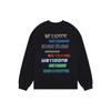WE11DONE Logo Contrast Letter Crew Neck Sweatshirt WD-TT1-22-848-U-BK