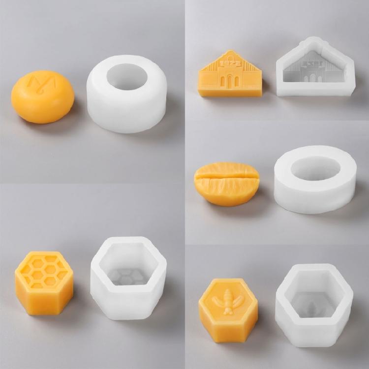 Geometric Shaped Silicone Candle Molds for Epoxy Resin, Handmade Candle Soap Home Decoration