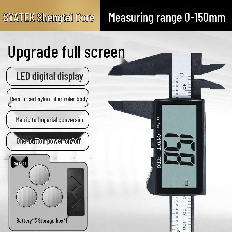 High-Precision Digital Vernier Caliper for Industrial, Jewelry, and Household Use