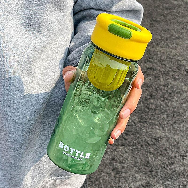Minimalist Japanese Style Travel Tea Water Bottle With Detachable Infuser For Sports And Outdoor Use