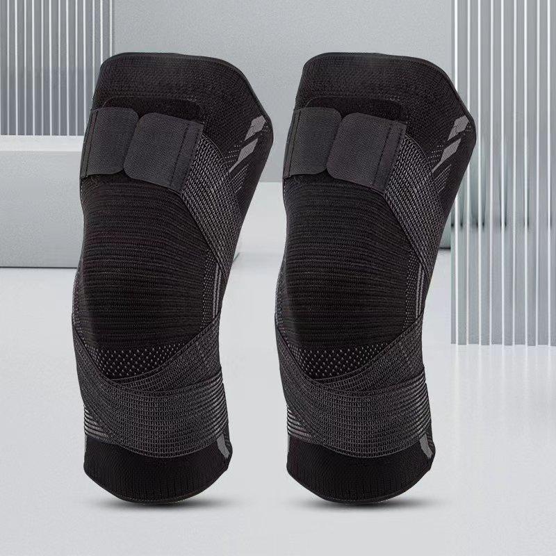 Nylon Strap Sports Knee Pads Pressurized Anti Slip New Basketball Running Warm and Breathable Protective Gear Fitness