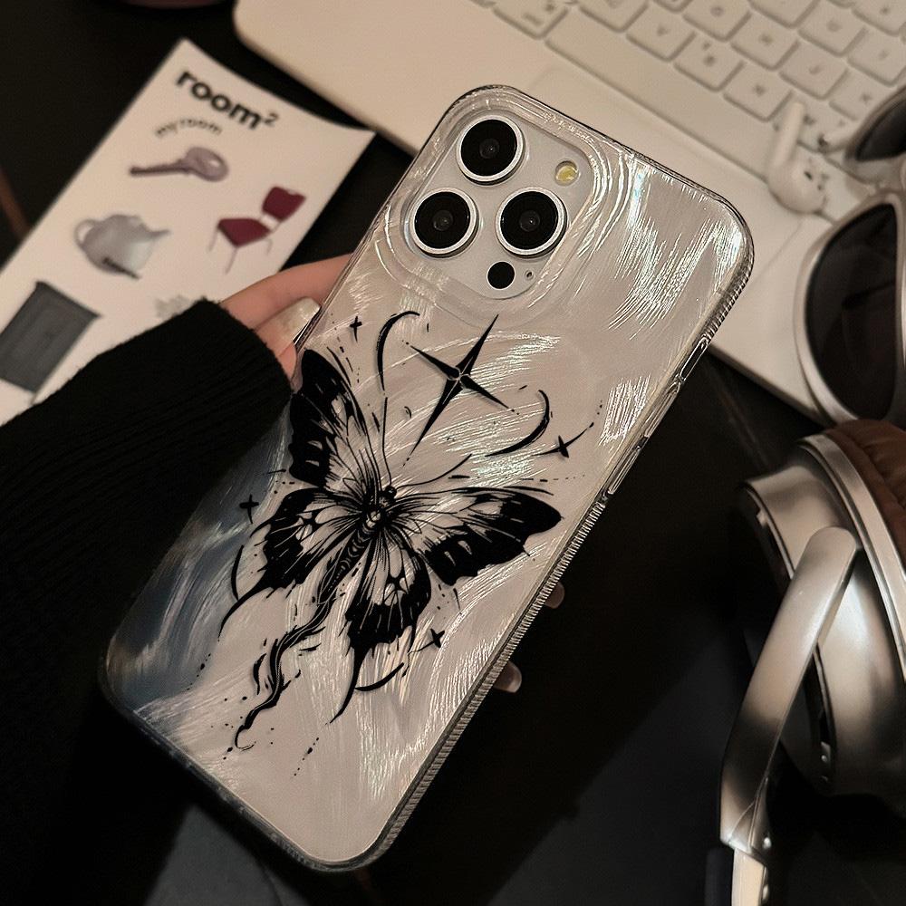 Husă de telefon Feather Luster pentru Samsung A53 A14 A33 A12 A32 S24 S23 Plus S20 S21 FE pentru iPhone 17 15 16 13 Pro 17 16 Pro Max Husă de telefon cu fundă fluture