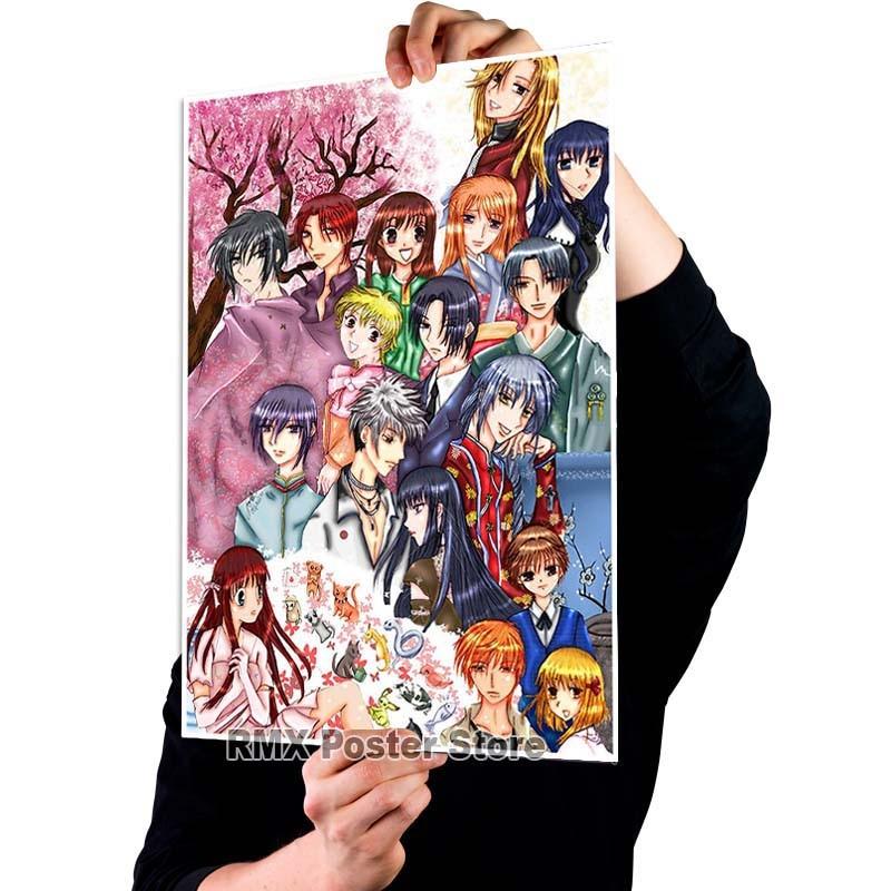 Imprimare HD Anime Coș cu fructe Postere hârtie acoperită albă Poster de pictură Wall Art Decor Living Room Home Bar Decor Imagini