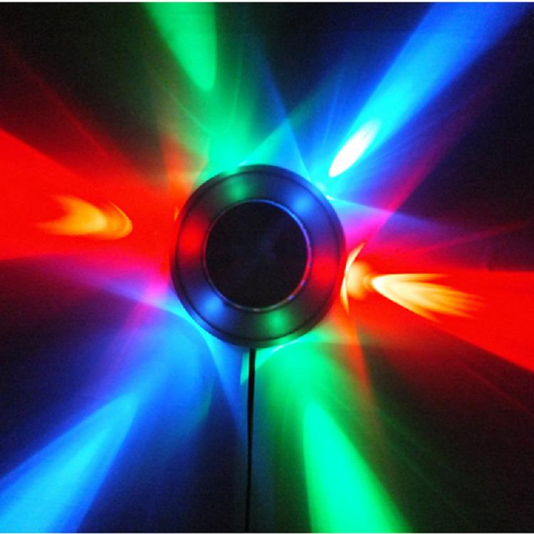 48-Bead Sound-Activated UFO Lampshade: Colorful Stage & Strobe Atmosphere Light with USB