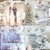 Christmas White Balloons Garland Grey Silver Confetti Balloon Arch Kit Xmas Home Party Wedding Anniversary Birthday Party Decor