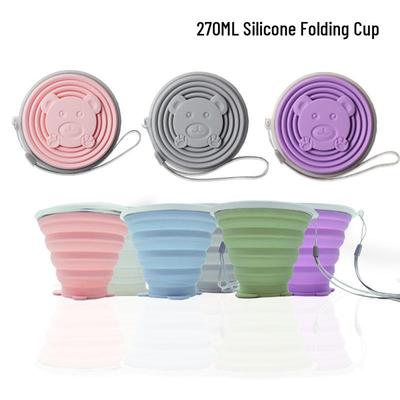 Portable, High-Temperature Resistant Silicone Collapsible Cup with Food-Grade Stainless Steel for Outdoor Travel