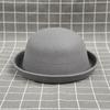 Curled Dome Woolen Top Hat Female Parent-Child Small Pot Hat Male And Female Baby Hat British Retro Bucket Hat