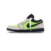 Air Jordan 1 Low 'Bright Cactus' Low Top Vintage Basketball Shoes Women's Beige Black Green HQ3440-101(Team81-BC)