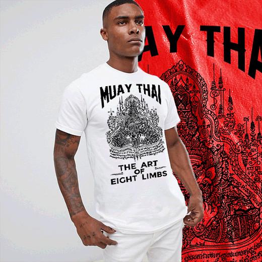 

Muay Thai T-shirt Thai boxing Sak Yant deity Tattoo Thai Boxer Martial Arts S