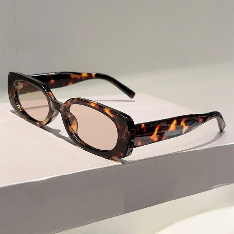 Rectangle Sunglasses Women Fashion Outdoor Casual Shades  New Ins Trendy Korean Style Brand Design Decor Sun Glasses