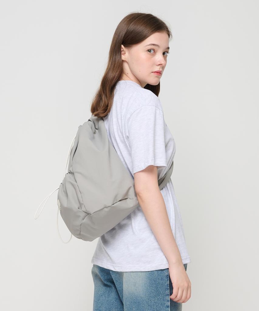 Roidesrois String Pocket Sling Backpack (Grey)