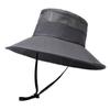 Bucket hat summer sun protection sun hat men's outdoor mountaineering fishing hat face protection neck integrated hat big brim sun hat