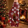 Women's Christmas Print Casual Pants with No Pockets