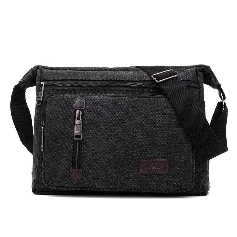 Men's Canvas Crossbody Shoulder Bag