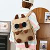 Schultasche süße hässliche Katze Schultasche Japanischer Nischen-Cartoon Siamkatze Rucksack mit großem Fassungsvermögen Grundschulrucksack