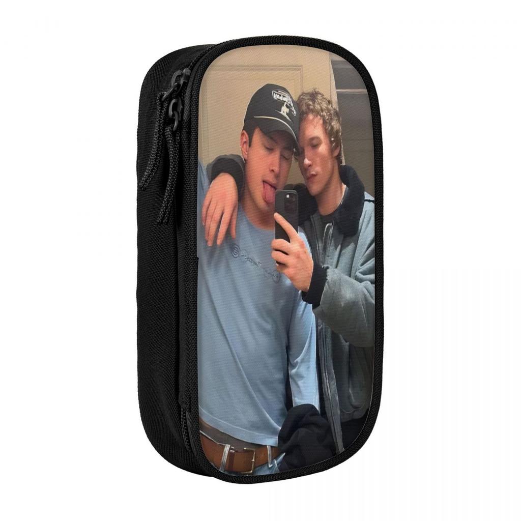 Vintage Shane Hollander & Ilya Rozanov Heated-Rivalry Pen Box Double Layer Large-capacity For School Pencil Bag Gift