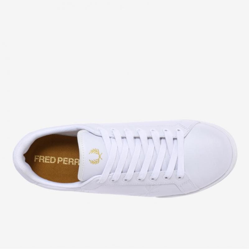Fred Perry Tênis de Couro Unissex B722 Couro Sfpu2336321 100